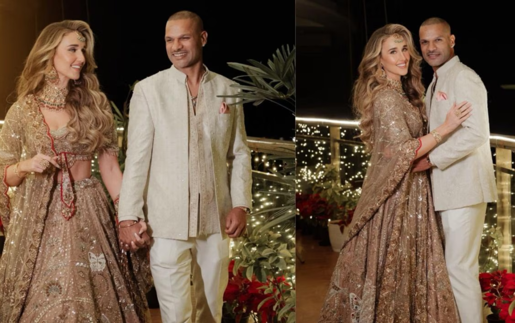 Shikhar Dhawan wife Sophie Shine wedding photo